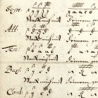 Handschrift Buxtehudes